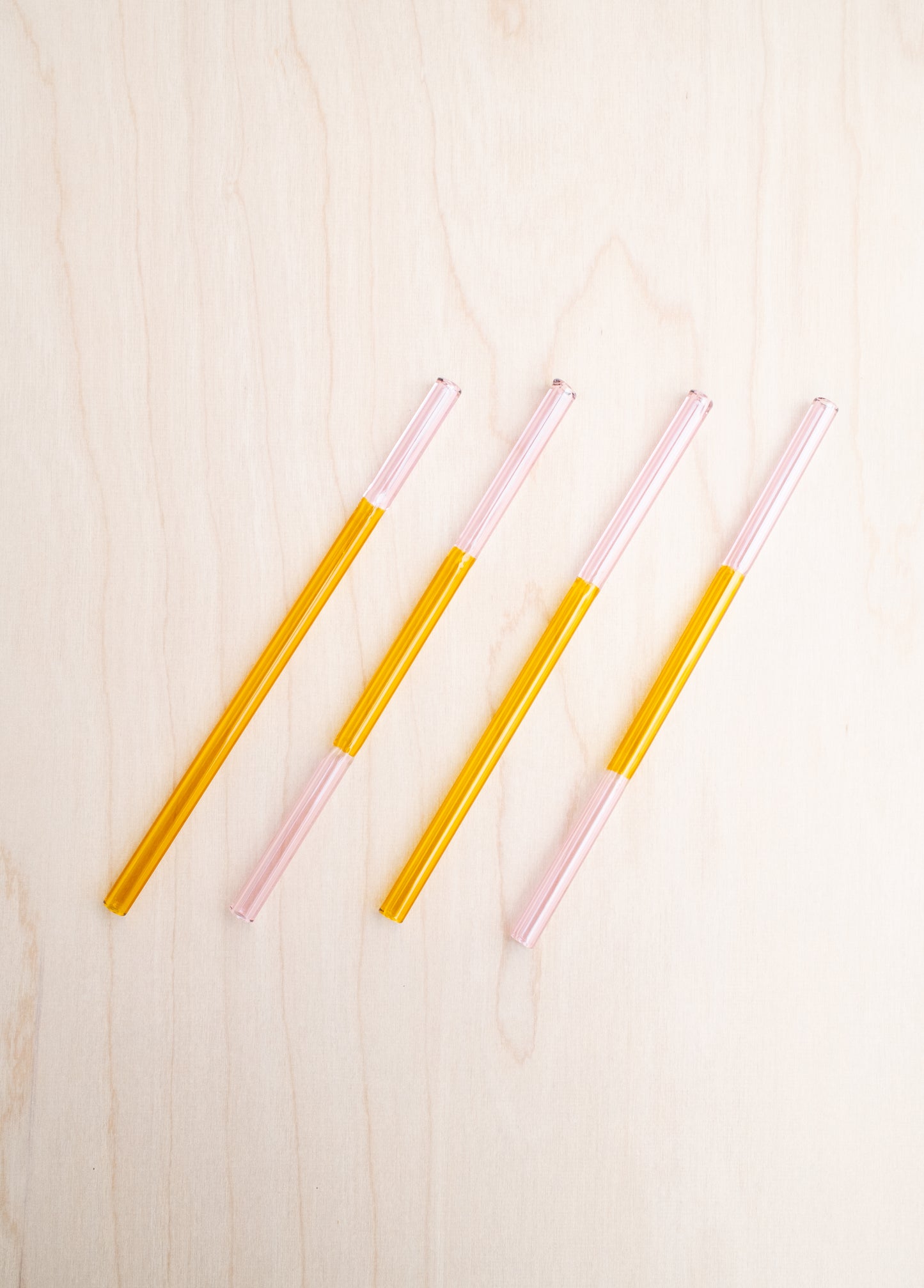 Colorblock Straw Set