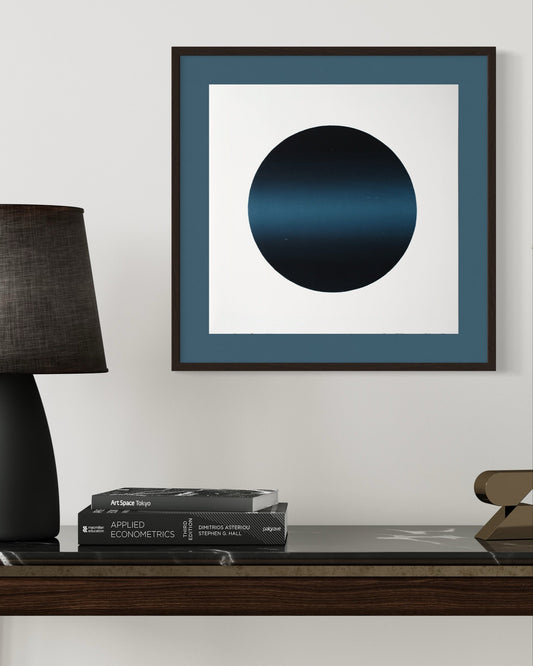 Orbital II Woodblock Relief Print