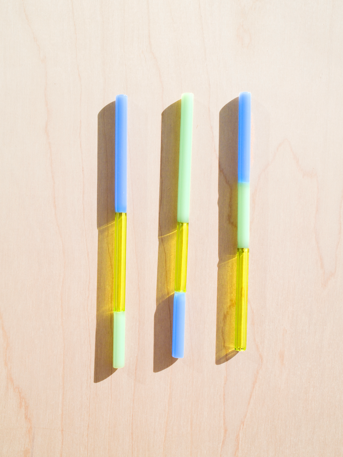 Colorblock Straw Set