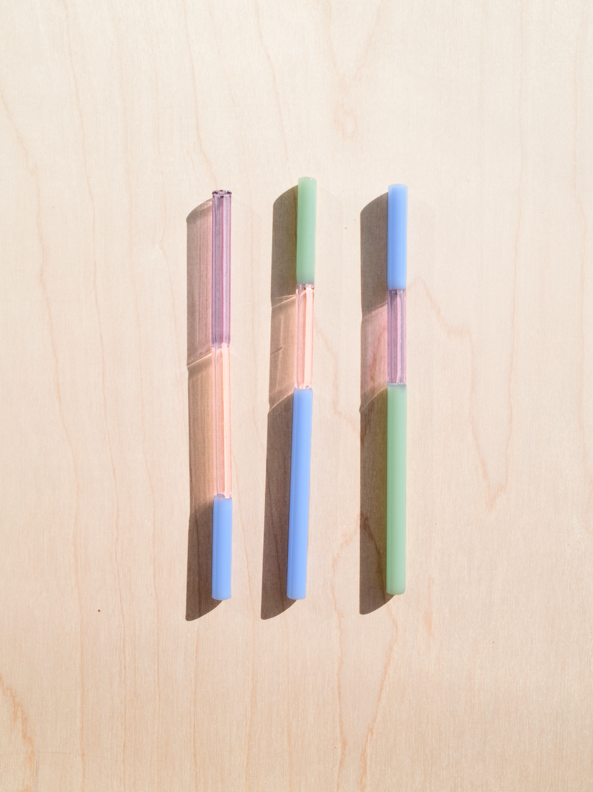Colorblock Straw Set