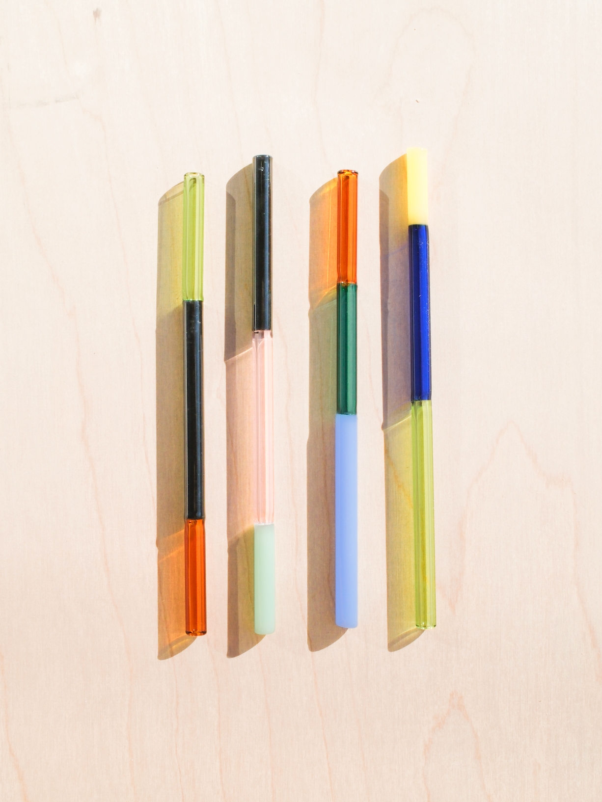 Colorblock Straw Set