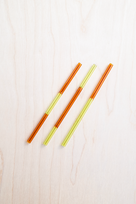 Colorblock Straw Set