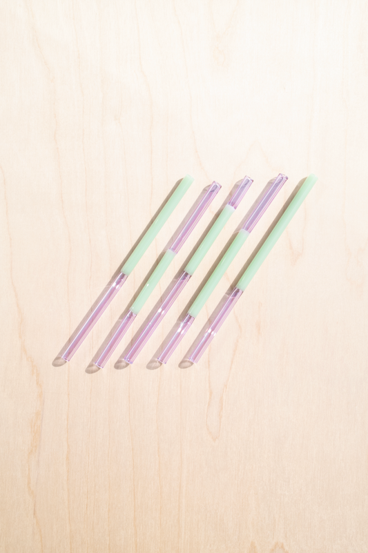 Colorblock Straw Set