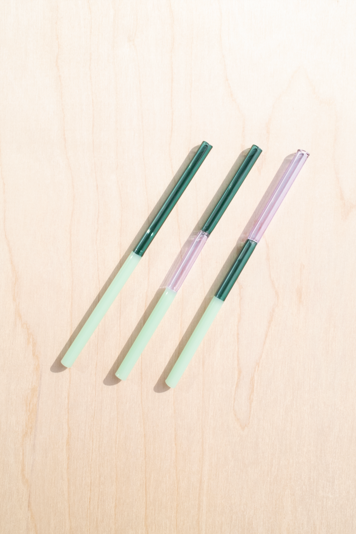 Colorblock Straw Set