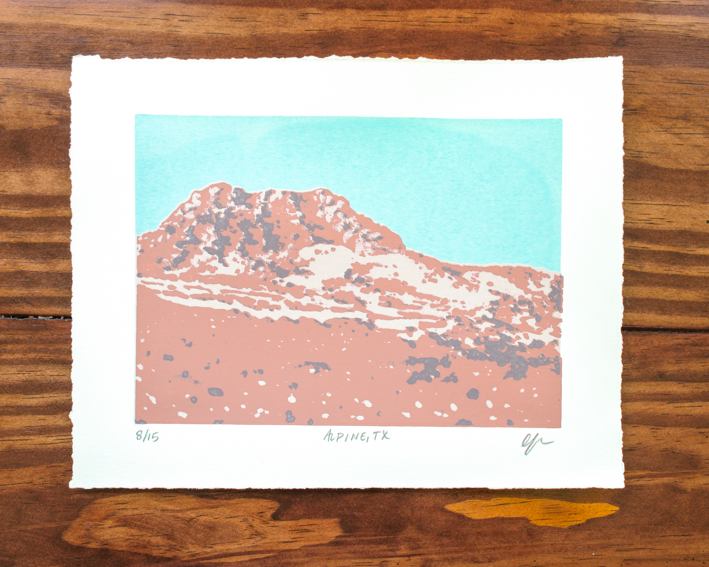 Limited Edition Silkscreen Print: "Alpine, TX"