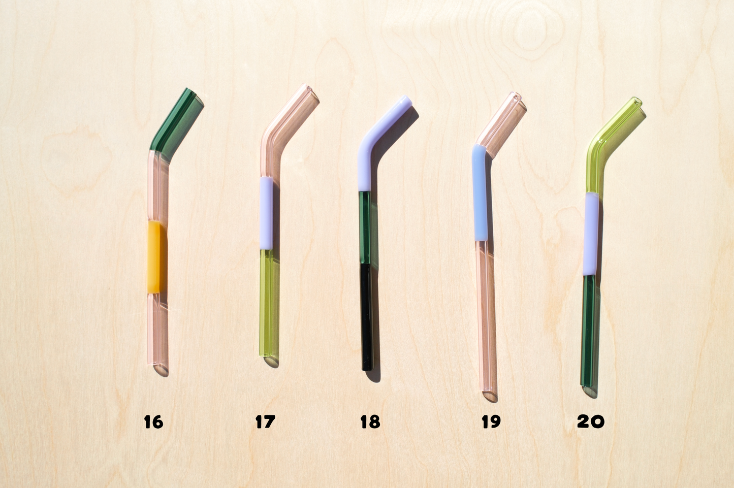 Angled Colorblock Straw