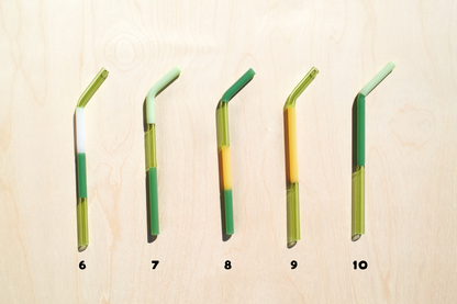 Angled Colorblock Straw