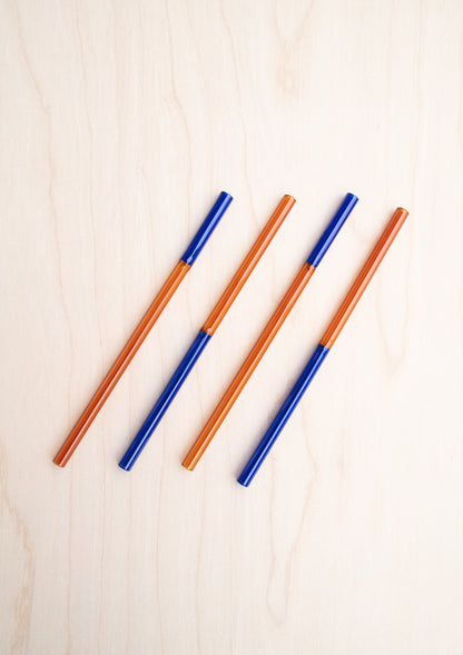 Colorblock Straw Set