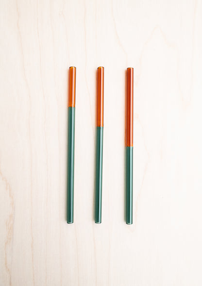 Colorblock Straw Set