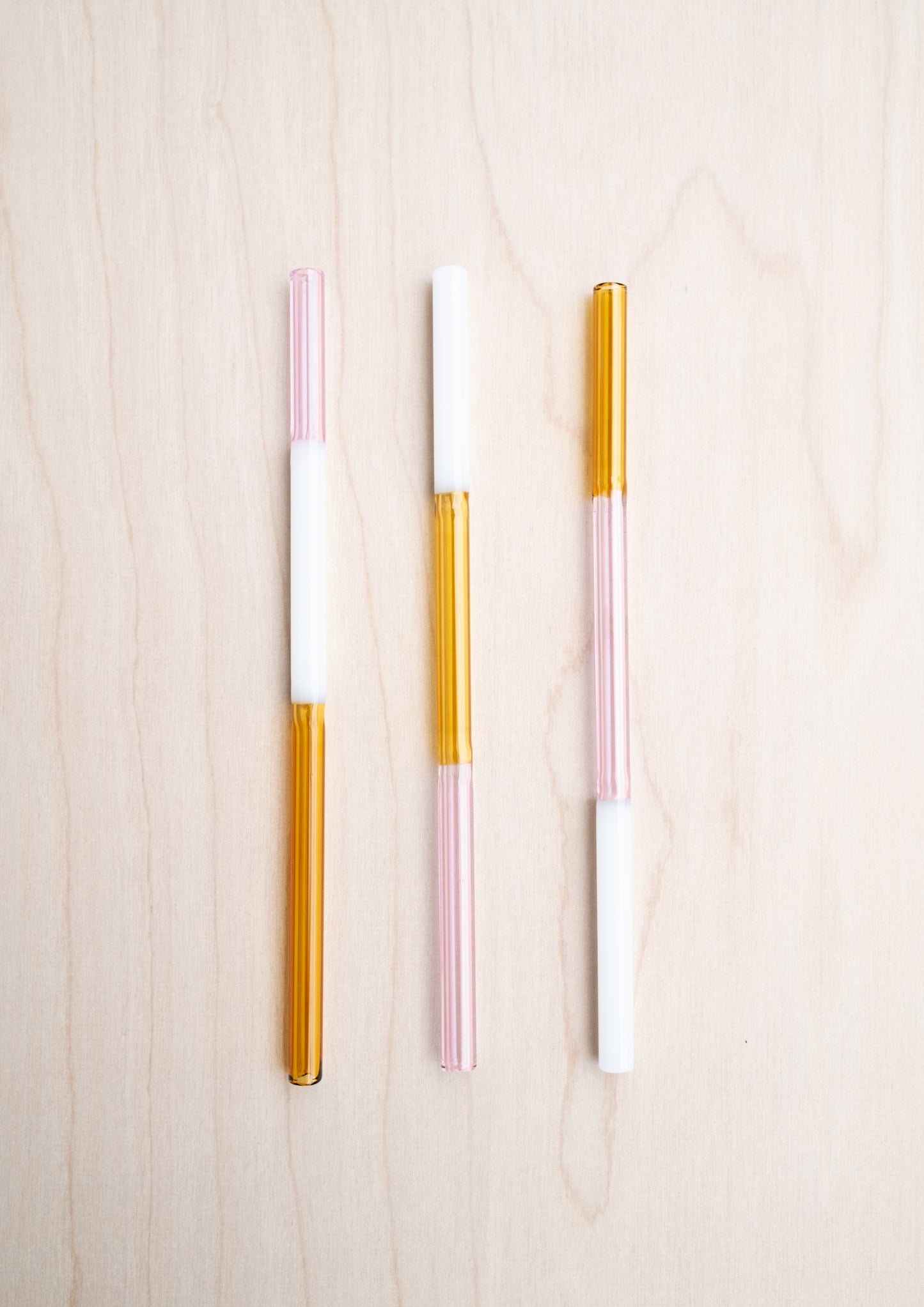 Colorblock Straw Set