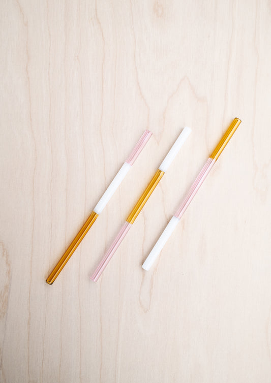 Colorblock Straw Set