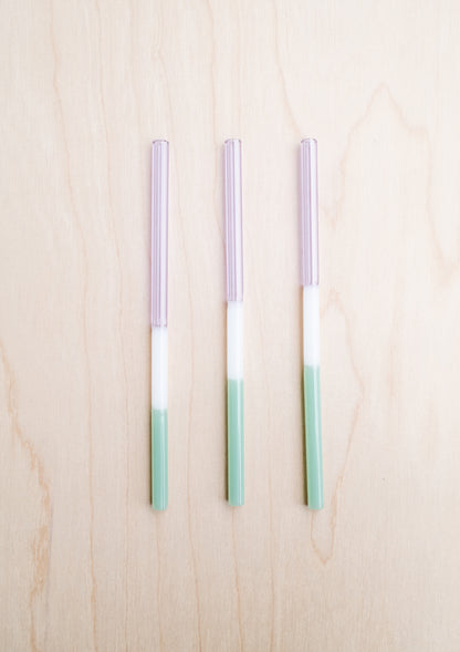 Colorblock Straw Set