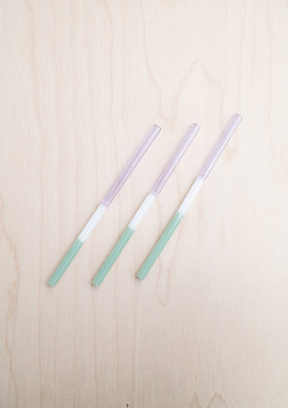 Colorblock Straw Set