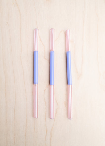 Colorblock Straw Set