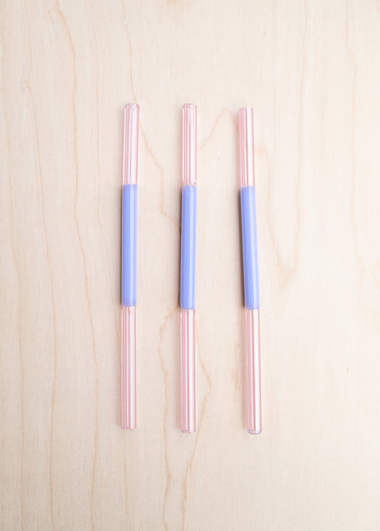 Colorblock Straw Set