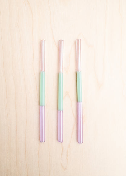 Colorblock Straw Set