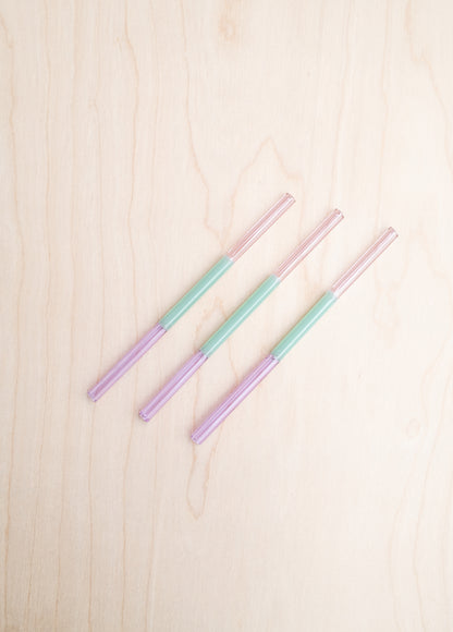 Colorblock Straw Set