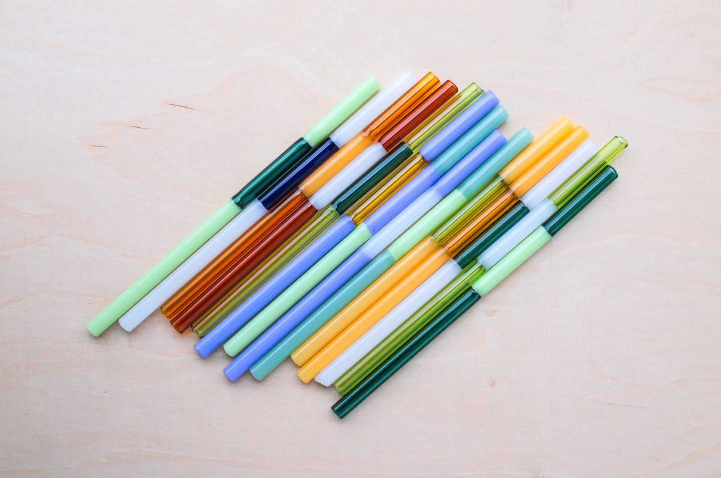 Straight Colorblock Straw