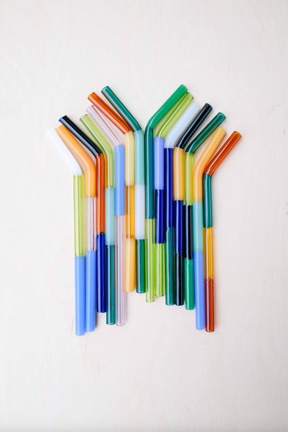 Angled Colorblock Straw