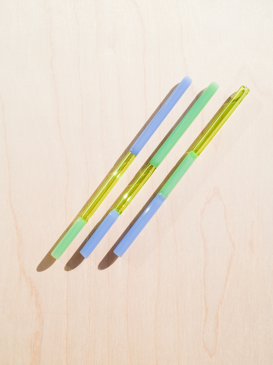 Colorblock Straw Set