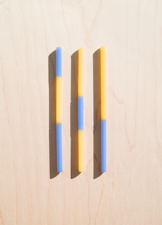 Colorblock Straw Set