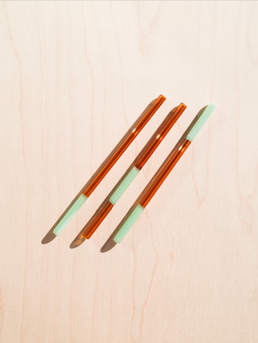 Colorblock Straw Set