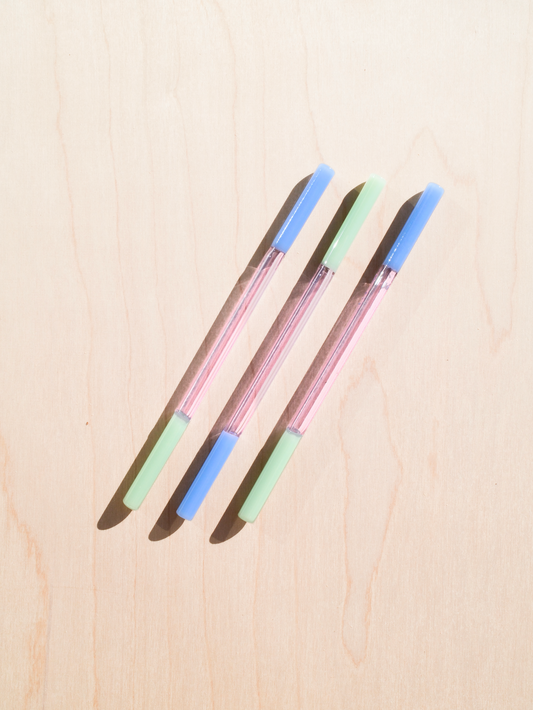 Colorblock Straw Set