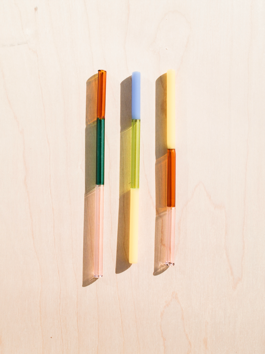 Colorblock Straw Set