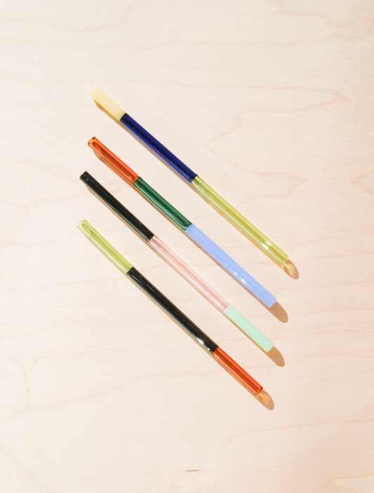 Colorblock Straw Set