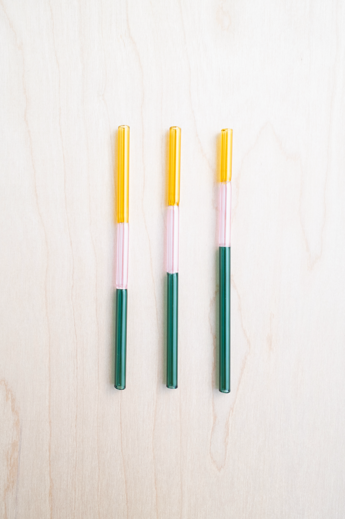 Colorblock Straw Set