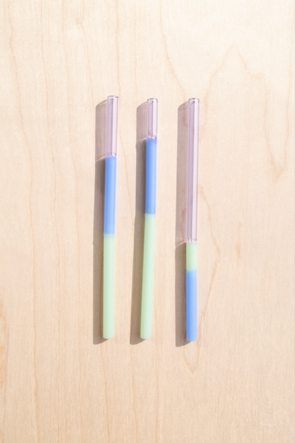 Colorblock Straw Set