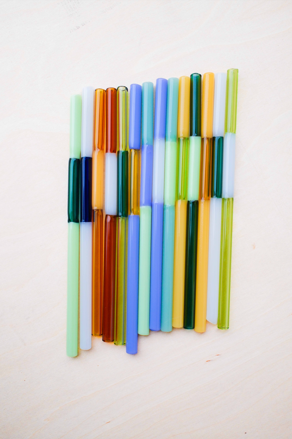 Straight Colorblock Straw