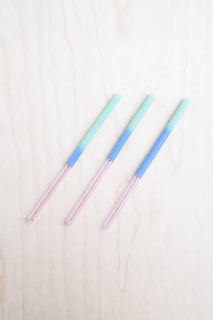 Colorblock Straw Set