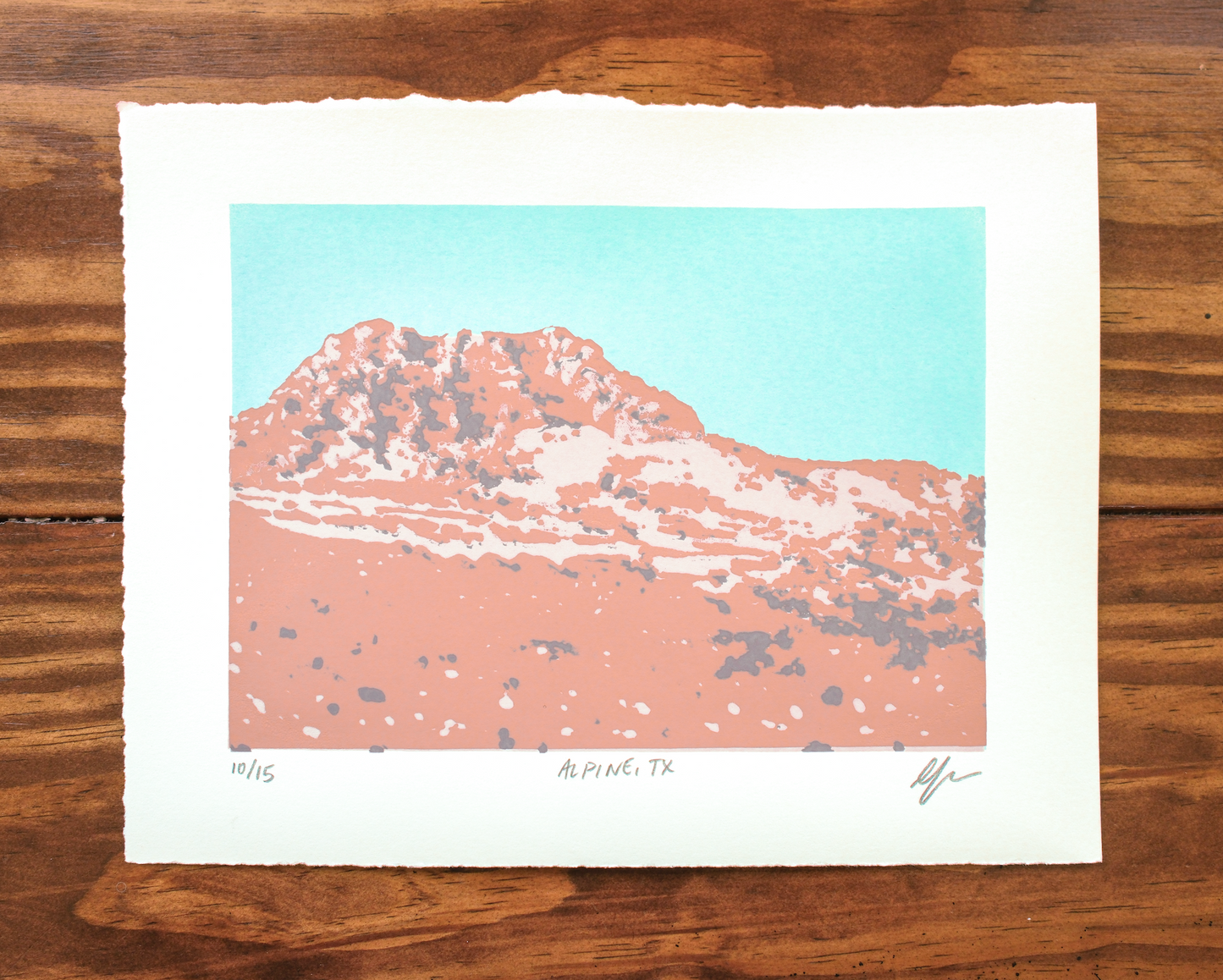 Limited Edition Silkscreen Print: "Alpine, TX"