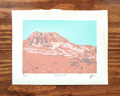 Limited Edition Silkscreen Print: "Alpine, TX"