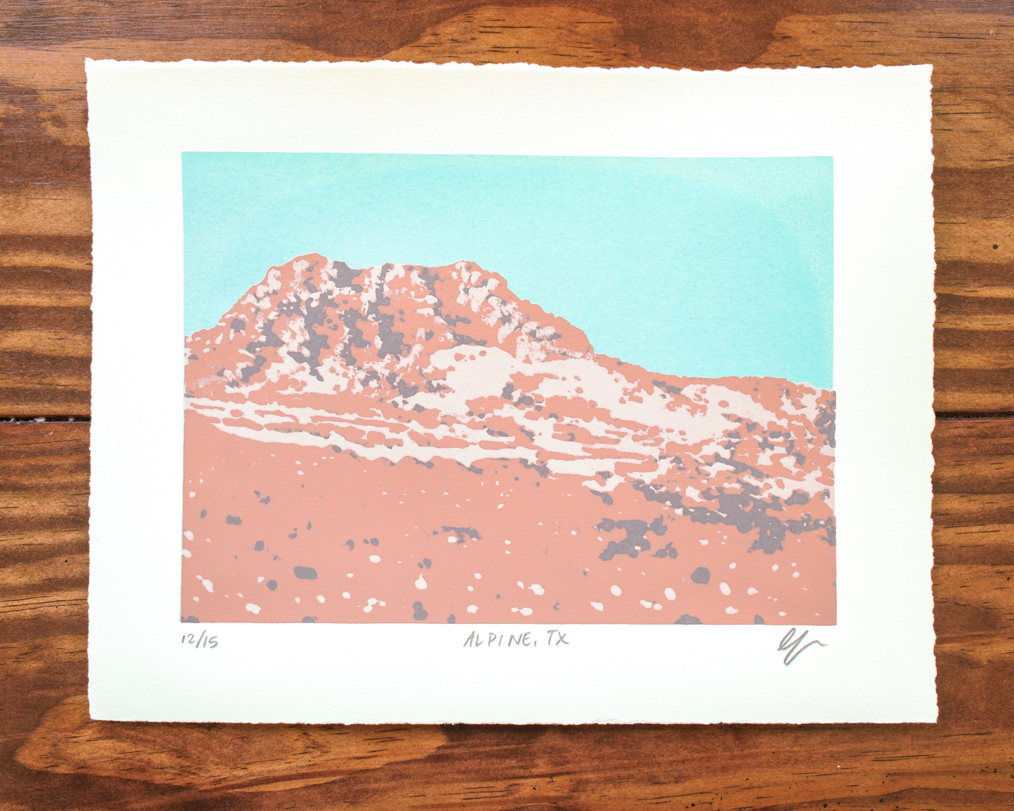 Limited Edition Silkscreen Print: "Alpine, TX"