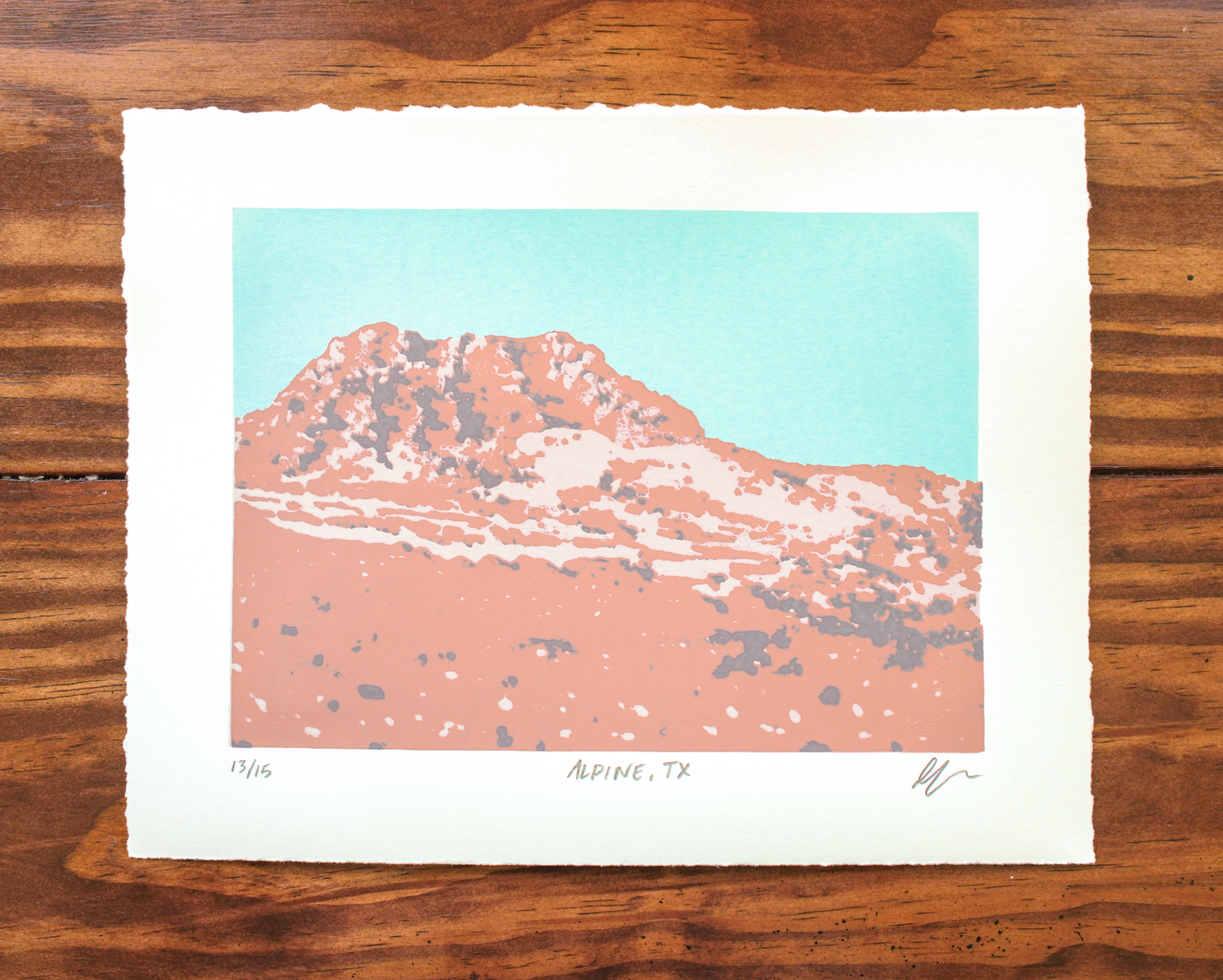 Limited Edition Silkscreen Print: "Alpine, TX"