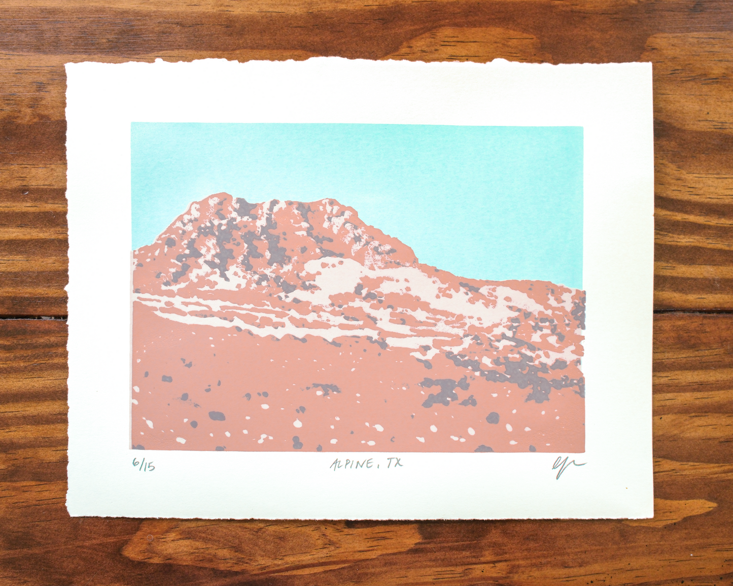 Limited Edition Silkscreen Print: "Alpine, TX"