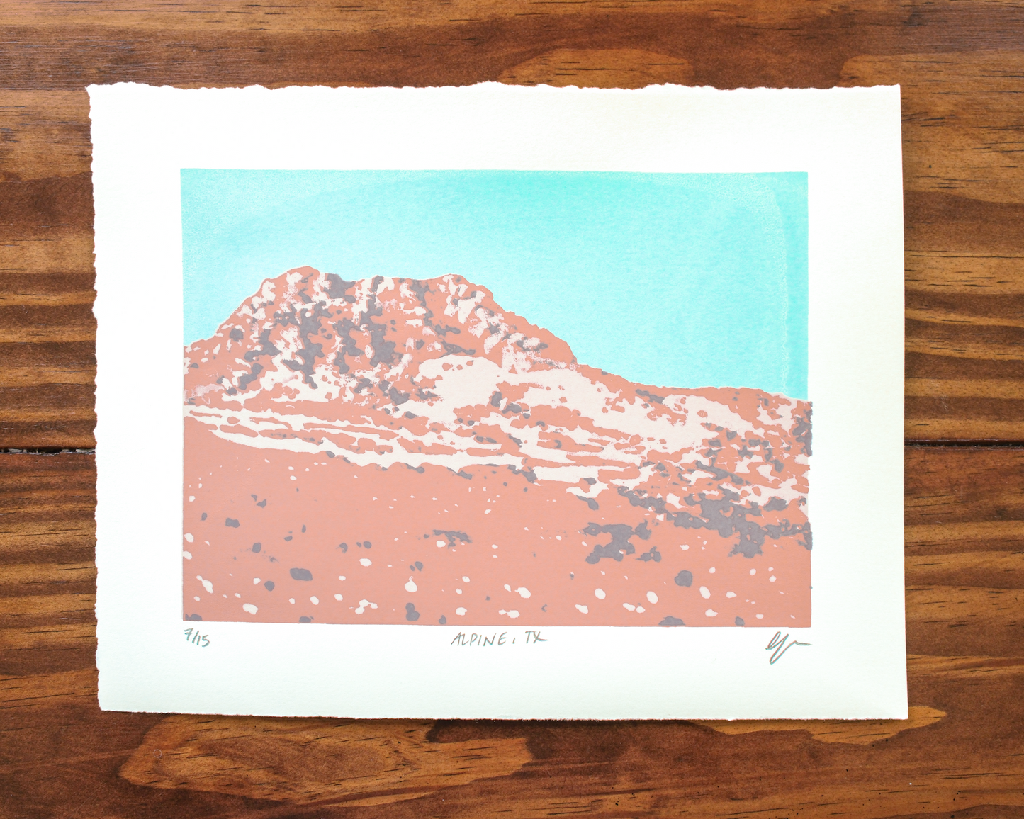 Limited Edition Silkscreen Print: "Alpine, TX"