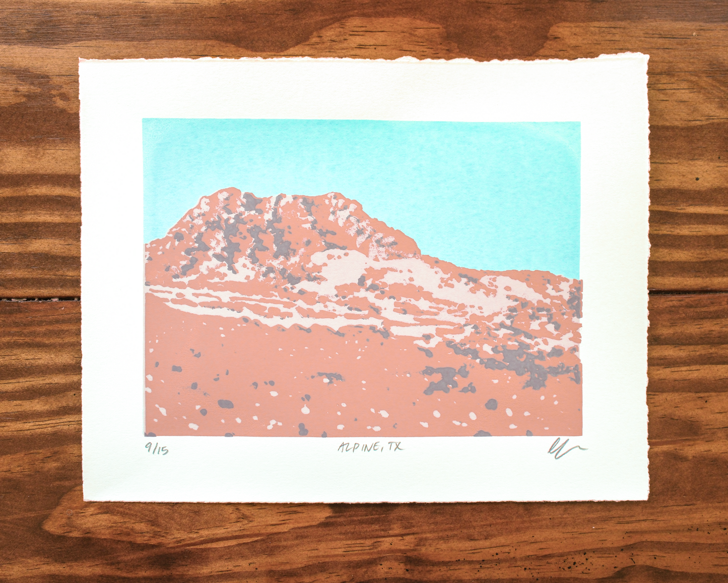 Limited Edition Silkscreen Print: "Alpine, TX"