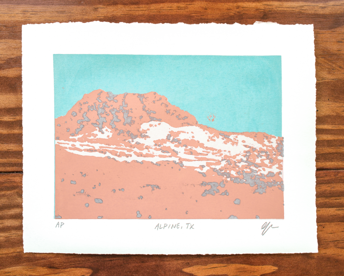 Limited Edition Silkscreen Print: "Alpine, TX"